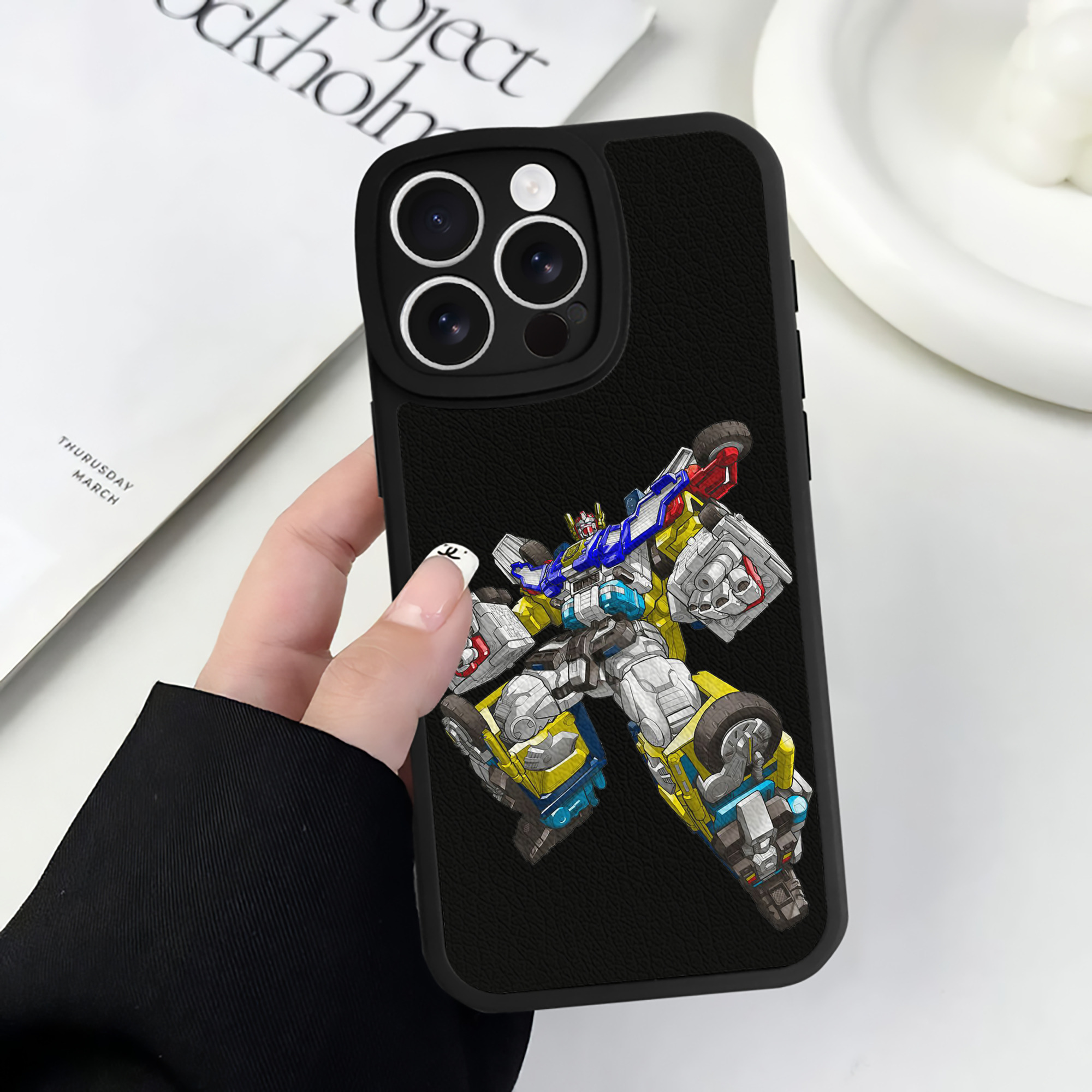 （画像用）  【iPhone 16シリーズ対応】シリコンスマホケース（レザー調） 材質：シリコン
